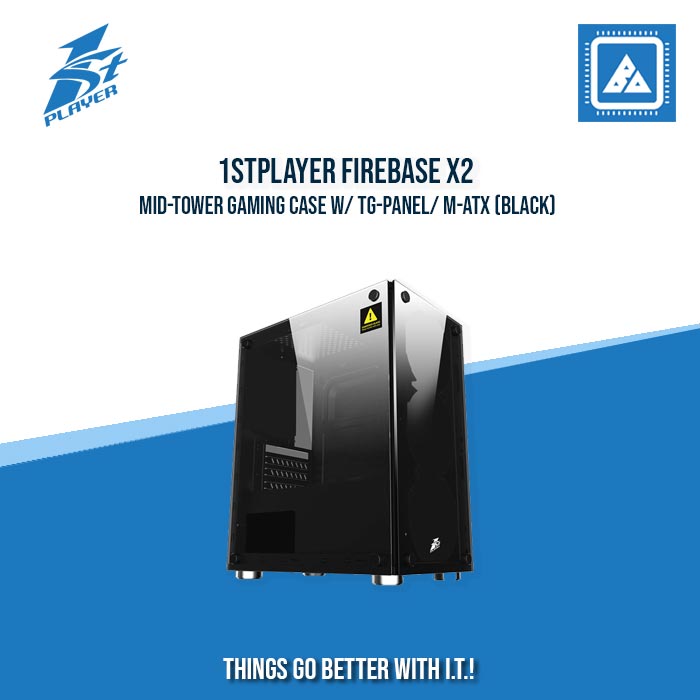 1STPLAYER FIREBASE X2 MID-TOWER GAMING CASE W/ TG-PANEL/ M-ATX (BLACK) 1STPLAYER FIREBASE X2 MID-TOWER GAMING CASE W/ TG-PANEL/ M-ATX (BLACK)